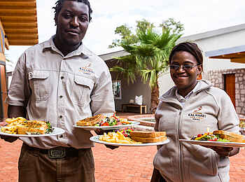 Kalahari Anib Lodge: Vielfältige Speisen