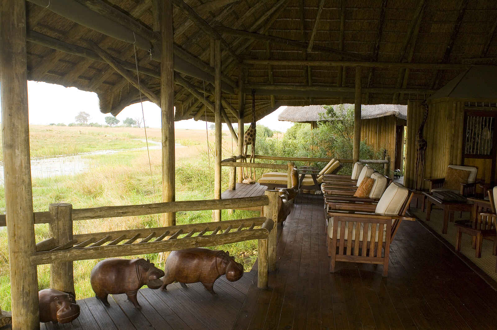 Lebala Camp: Blick aus der Lounge Lebala Camp: Blick aus der Lounge