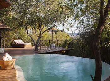 Molori Safari Lodge: Ngwedi Premier Suite - Pool mit Terrasse