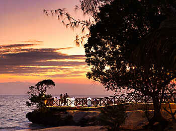 Bawe Island: Sonnenuntergang in der The View Bar