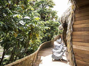 Bisate Lodge: Villa Balkon