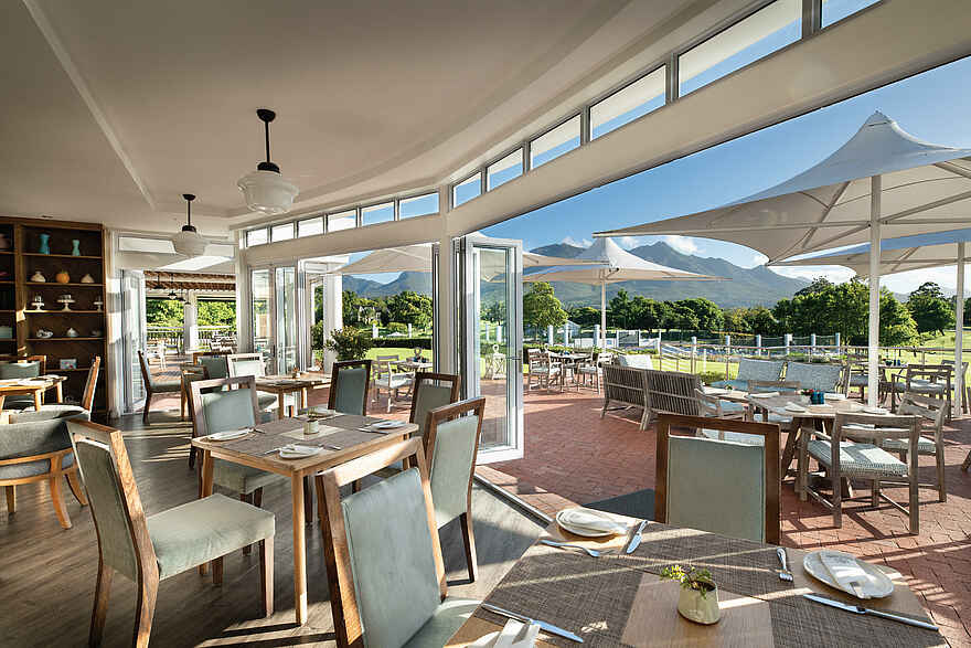 Fancourt Hotel: Blick auf die Terrasse Fancourt Hotel: Blick auf die Terrasse