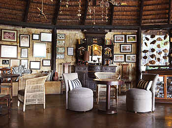 Motswari Game Lodge: Einrichtung der Veranda