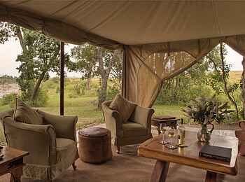 Rekero Camp: Lounge-Einrichtung Rekero Camp: Lounge-Einrichtung