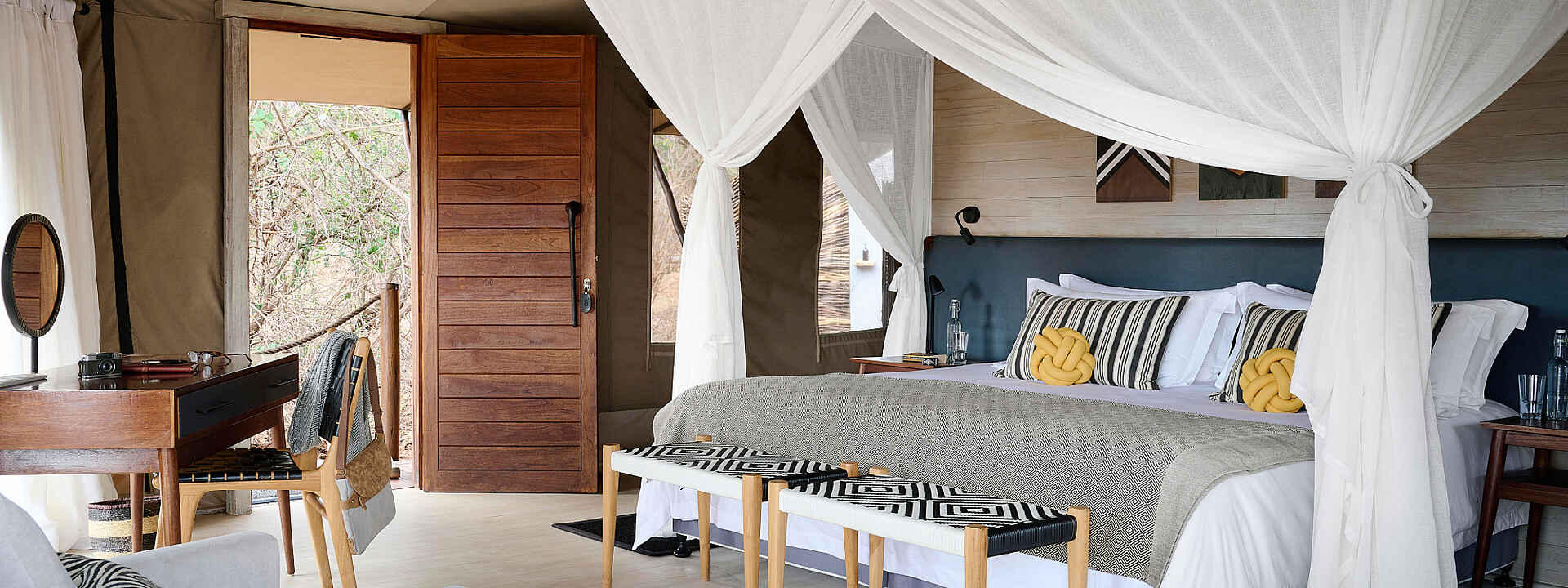 Geräumiges Schlafzimmer im Sanctuary Swala