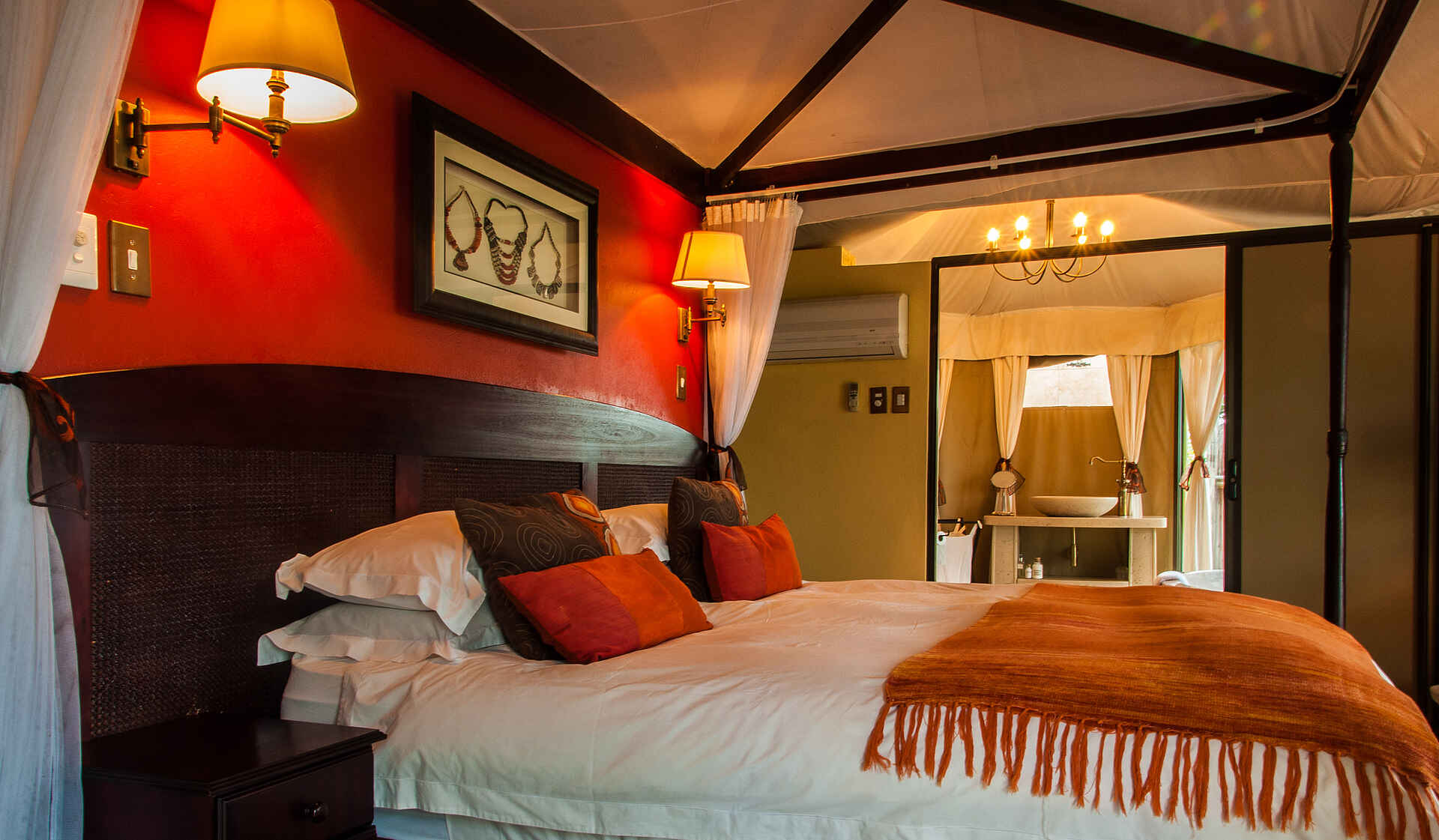 elefantensafari afrika, the elephant camp, the elephant camp botswana, the elephant camp zambia, the elephant camp zimbabwe, schlafzimmer, unterkunft, zelt