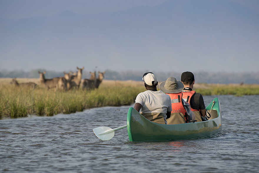 Zambezi Expeditions Camp: Im Kanu auf dem Sambesi Zambezi Expeditions Camp: Im Kanu auf dem Sambesi