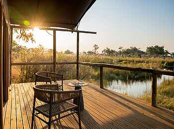 4 Rivers Camp: Die Gästeterrasse 4 Rivers Camp: Die Gästeterrasse