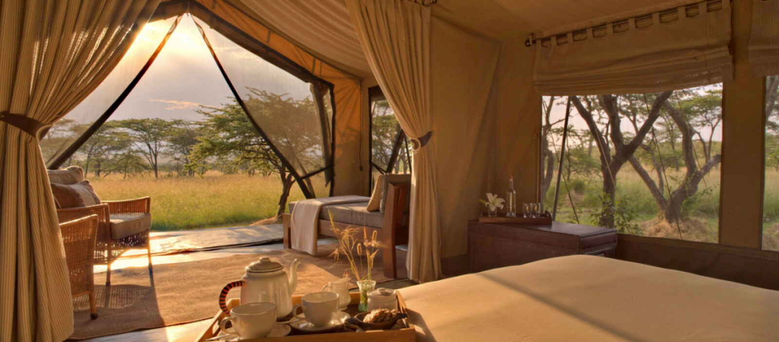 Naboisho Camp: Lichtdurchflutetes Zelt Naboisho Camp: Lichtdurchflutetes Zelt