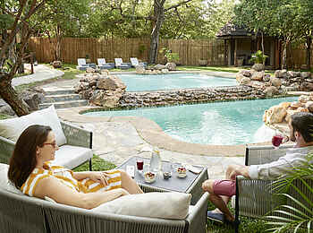 Sanctuary Chobe Chilwero: Swimmingpool Sanctuary Chobe Chilwero: Swimmingpool