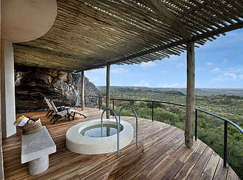 andBeyond Suyian Lodge: Die Terrasse im Spa andBeyond Suyian Lodge: Die Terrasse im Spa