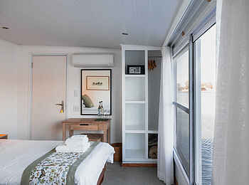 Chobe Princess: Eine Kabine auf der Chobe Princess Chobe Princess: Eine Kabine auf der Chobe Princess