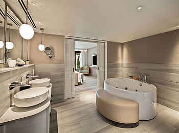Constance Belle Mare Plage: Deluxe Suite Bad