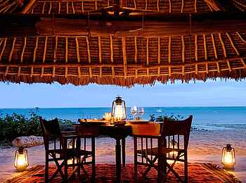 Kinondo Kwetu: Abendessen mit Ozeanblick