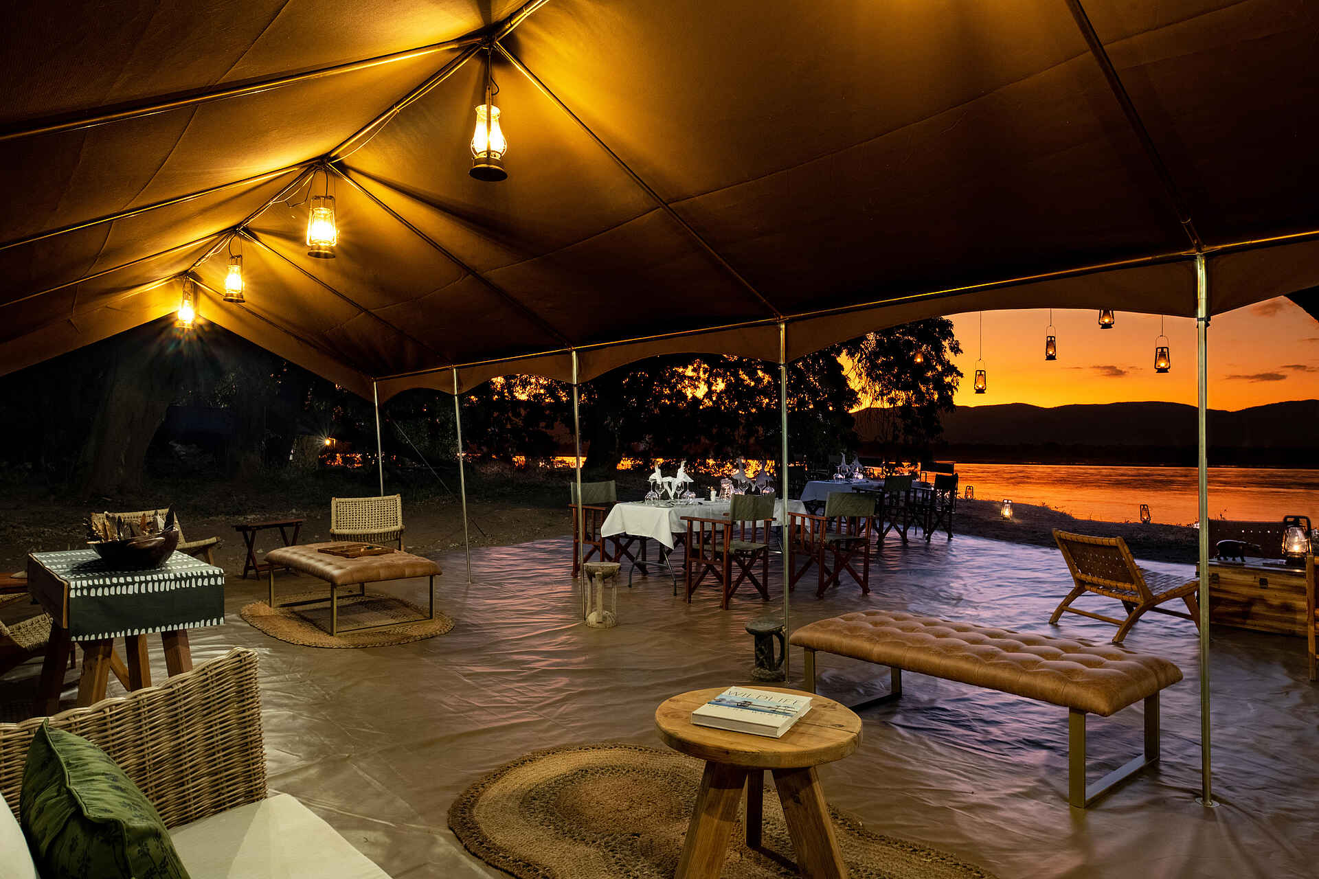 Mara River Camp: Blick aus der Lounge