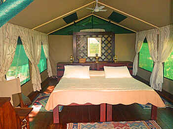 Selous Impala Camp: Schlafraum im Gästezelt