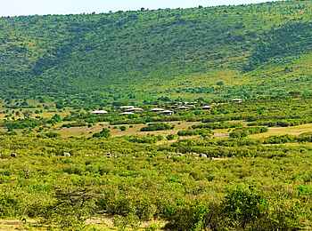 Mara Bushtops: Blick zum Camp