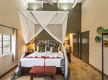 Robins Camp: Schlafzimmer mit Twin-Betten Robins Camp: Schlafzimmer mit Twin-Betten