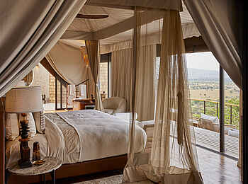 Laba Grumeti Art Lodge: Die Safari Suite mit Blick über die Serengeti