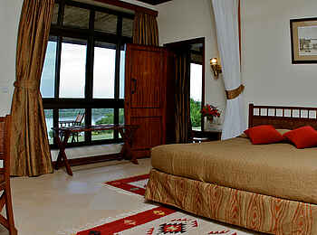 Paraa Safari Lodge: Queen's Cottage Schlafzimmer Paraa Safari Lodge: Queen's Cottage Schlafzimmer