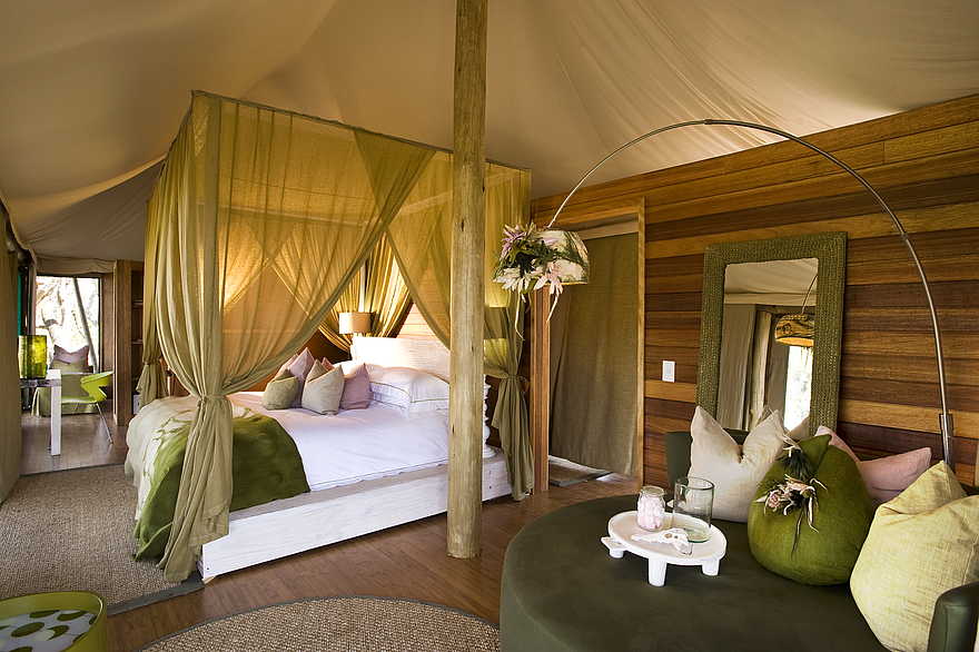 Xaranna Okavango Delta Camp: Großes Gästezelt Xaranna Okavango Delta Camp: Großes Gästezelt