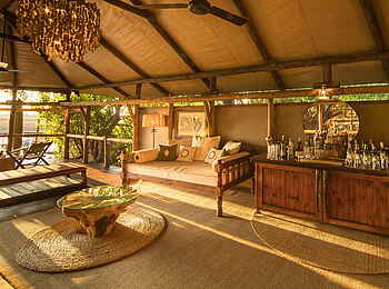 Kanana Camp: Blick in die Lounge