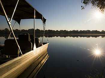 Ntemwa Busanga Bushcamp: Ein Tag neigt sich dem Ende zu