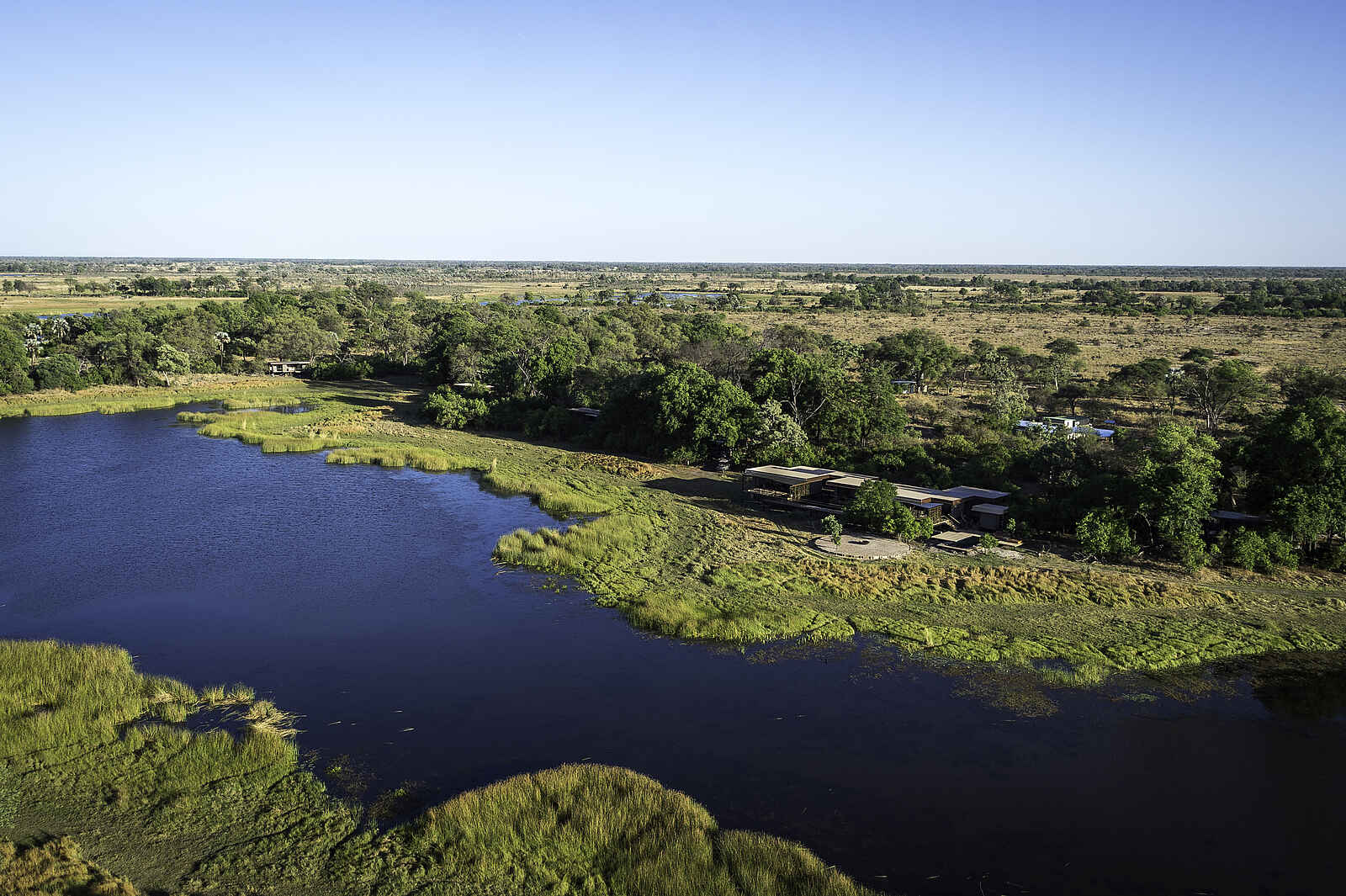 Qorokwe Camp: Luftbild des Camps Qorokwe Camp: Luftbild des Camps