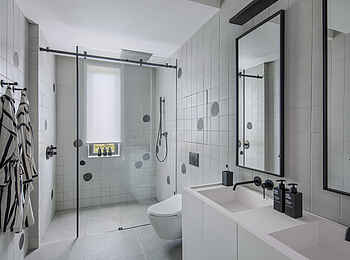 LUX Grand Baie: Ein Badezimmer im Pool Penthouse LUX Grand Baie: Ein Badezimmer im Pool Penthouse