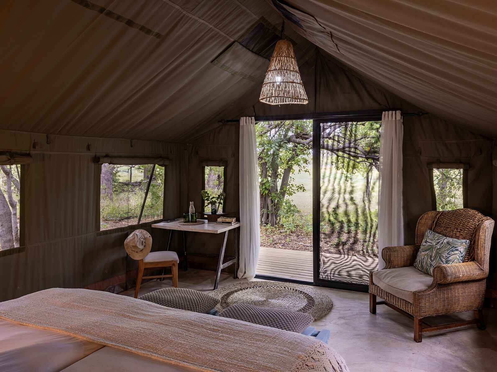 MmaTsebe Tented Camp: Blick aus dem Gästezelt MmaTsebe Tented Camp: Blick aus dem Gästezelt