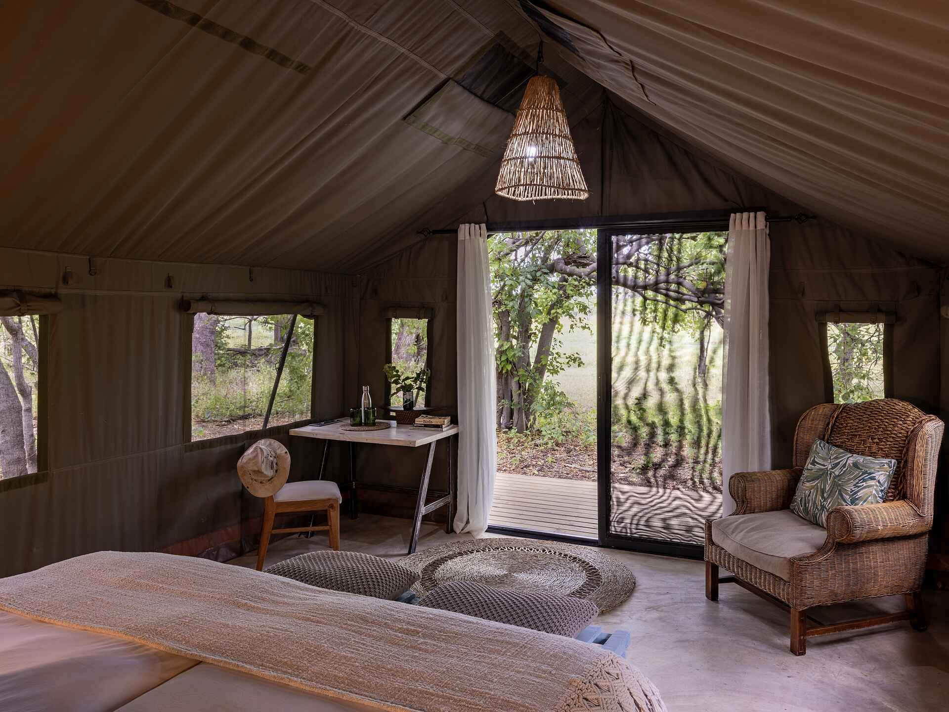 MmaTsebe Tented Camp: Blick aus dem Gästezelt
