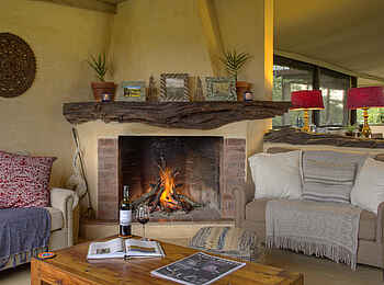 Ol Pejeta Bush Camp: Am Kamin
