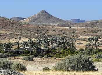 Palmwag Lodge: Blick über die Lodge