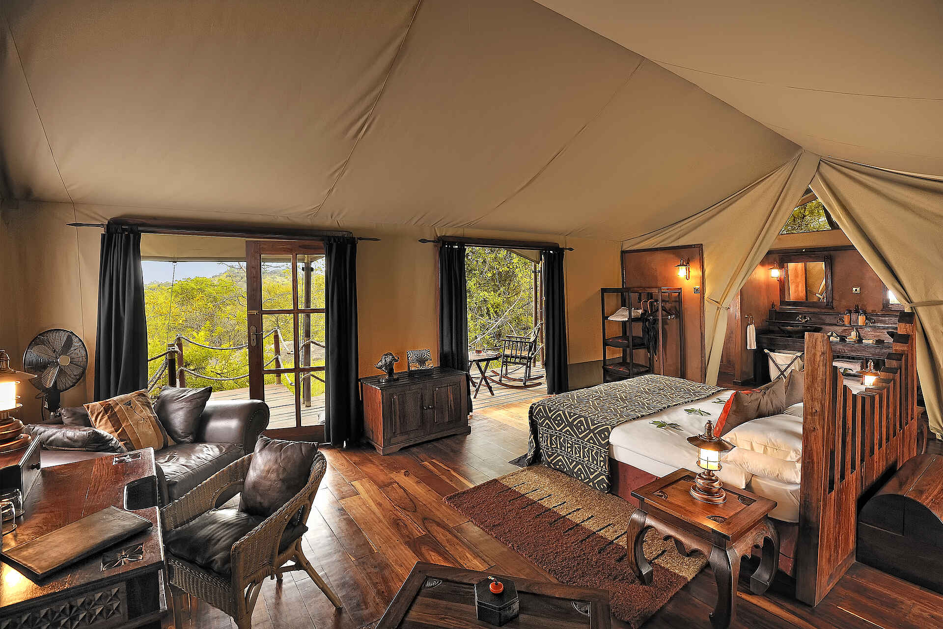 Serengeti Migration Camp: Zeltinterieur