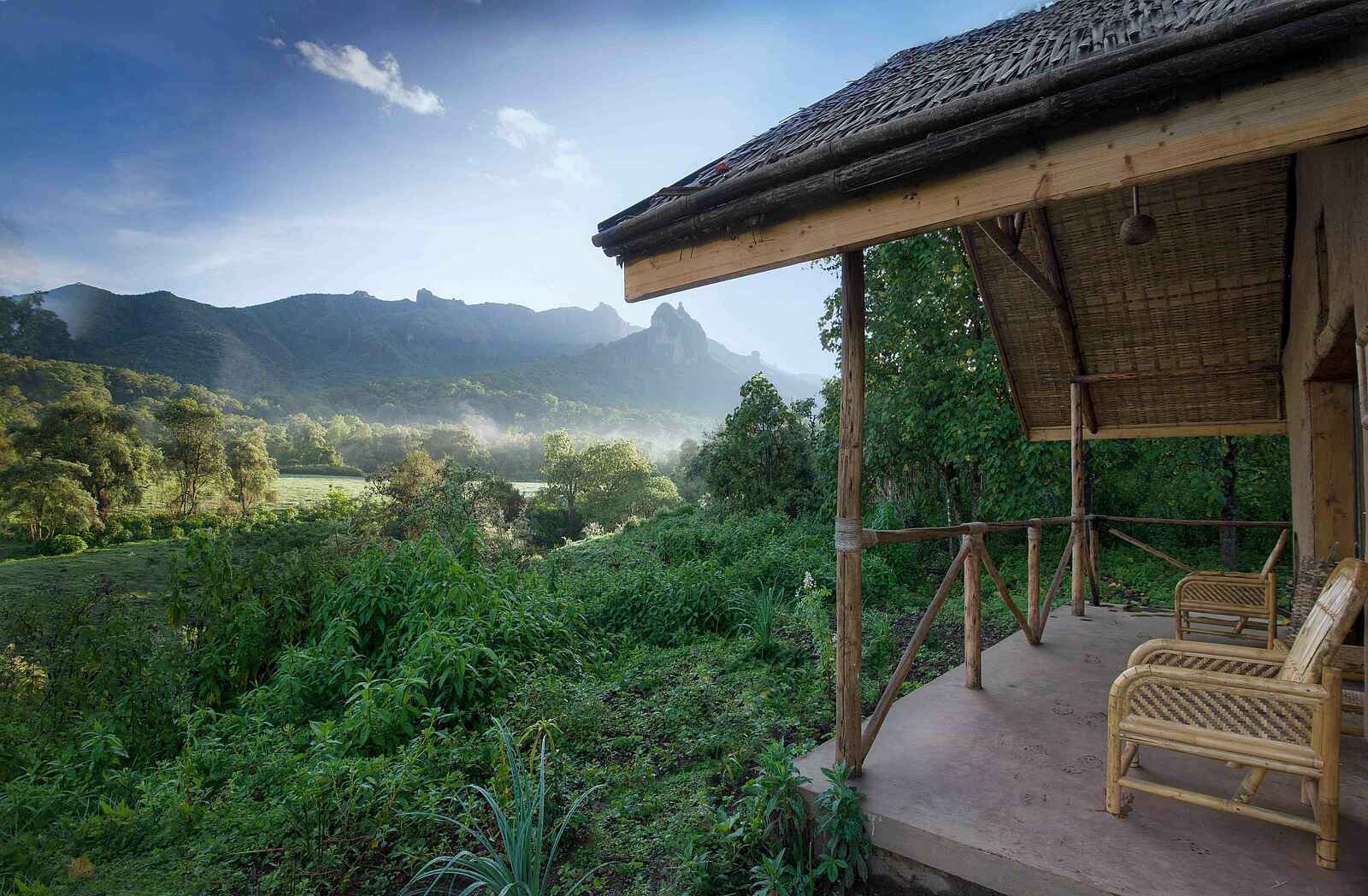 Bale Mountain Lodge: Blick vom Balkon Bale Mountain Lodge: Blick vom Balkon
