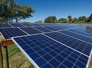 Camp Okavango: Solar powered Camp Okavango: Solar powered