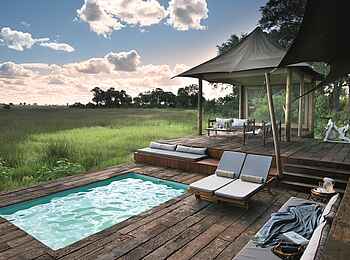 Duba Plains Camp: Deck und Plunge Pool