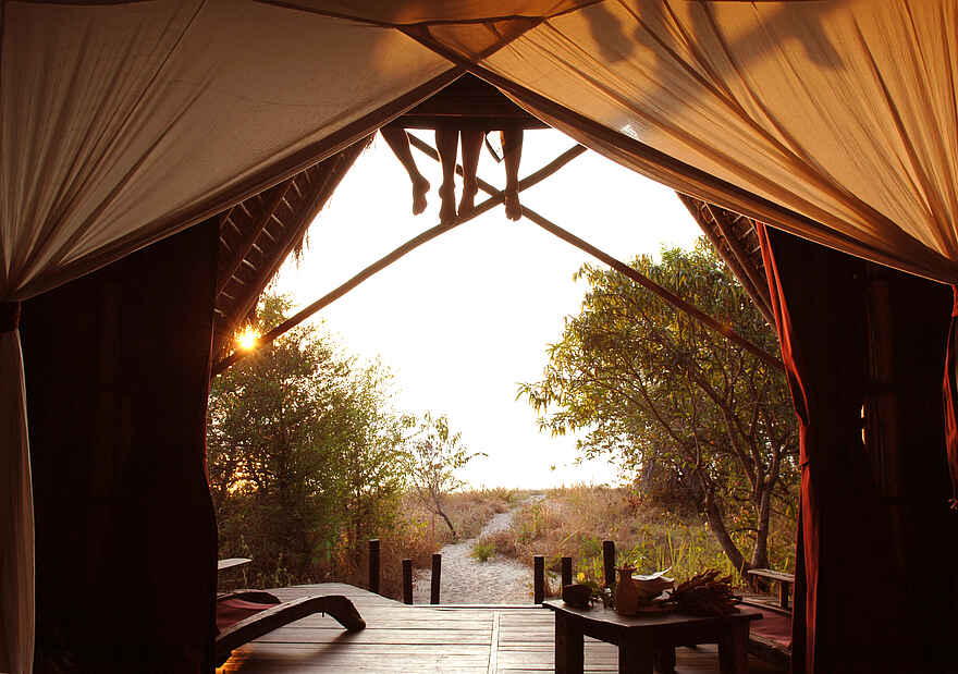 Greystoke Mahale: Blick aus der Unterkunft Greystoke Mahale: Blick aus der Unterkunft