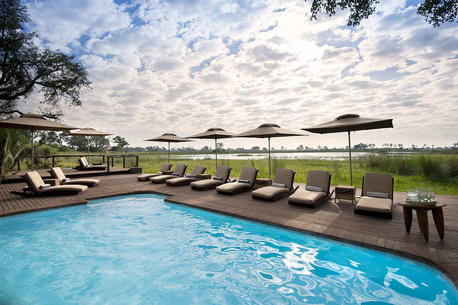 Nxabega Okavango Tented Camp: Swimming Pool Nxabega Okavango Tented Camp: Swimming Pool