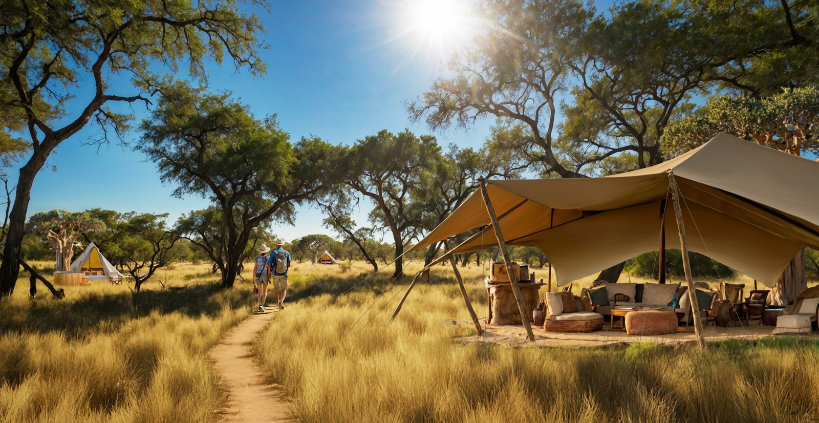 Onguma Trails Camp: Der Zentralbereich Onguma Trails Camp: Der Zentralbereich