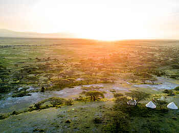 Serian´s Lamai Camp: Gästezelte von oben
