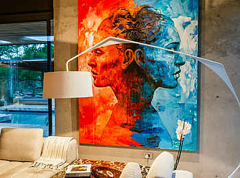 Cheetah Plains Karula House: Kunst in der Lounge Cheetah Plains Karula House: Kunst in der Lounge