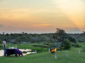 Mara Nyika Camp: Sonnenuntergang