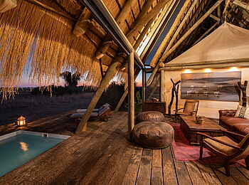 Selinda Suite: Lounge und Plunge Pool