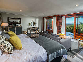 Kariega Ukhozi Lodge: Doppelbett Kariega Ukhozi Lodge: Doppelbett