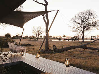 Linkwasha Camp: Aussicht Familienzelt Linkwasha Camp: Aussicht Familienzelt