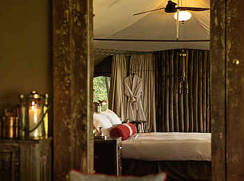 Mara Plains Jahazi: Blick auf das Bett
