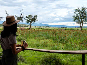 Soroi Amboseli Camp: Aussicht vom Zelt