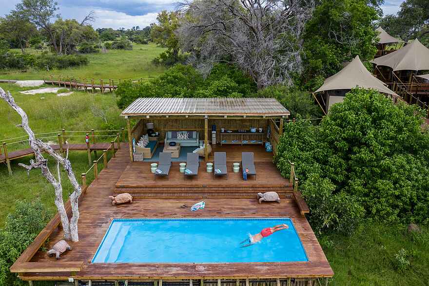 Tuludi Camp: Der Pool Tuludi Camp: Der Pool