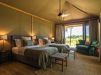 Wilderness Mara Camp: Family Suite Twinbetten
